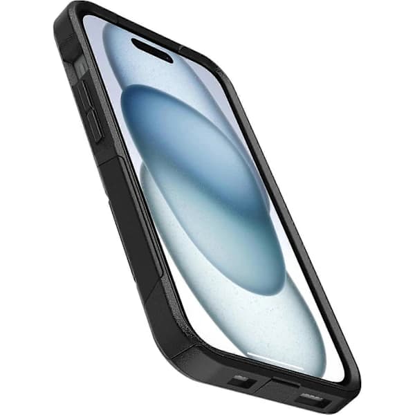 OtterBox Commuter Series Cover til iPhone 15, 14 og 13 - Sort, Slankt & (iPhone 16)