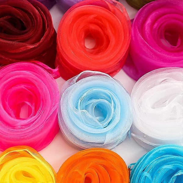 12-pak Chiffon Firkantede Tørklæder Til Dans - 45/60/70cm, Candyfarver sort black 45x45cm