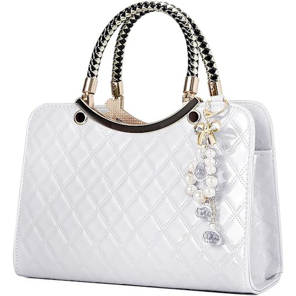 Skinnende Laklæder Dame Punge Satchel Håndtasker Damer Mode Top Håndtag Håndtasker Crossbody Skuldertasker