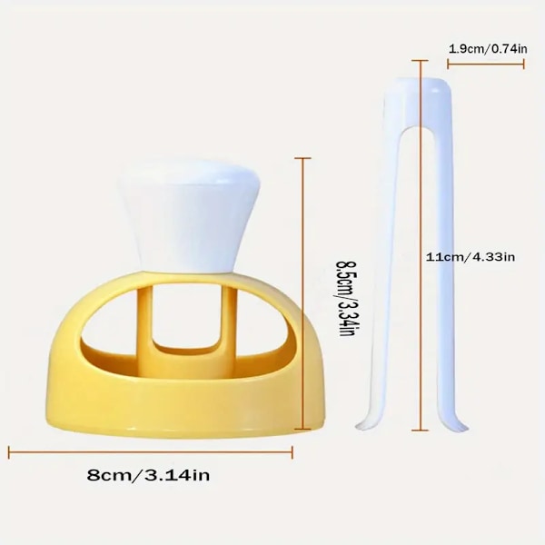 2 st Non-Stick Donut Maker Set - Plastskärare & Doppingtång, Enkla DIY Bakverktyg för Hemmaköket, Donutform, Doughnut Bakverktyg