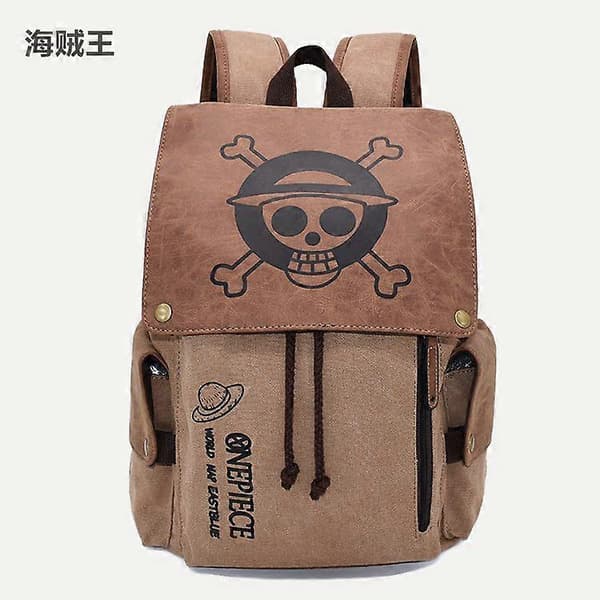 Anime ONE PIECE Canvas Backpack School Bag Backpack Boy Shoulder Bag Gift B
