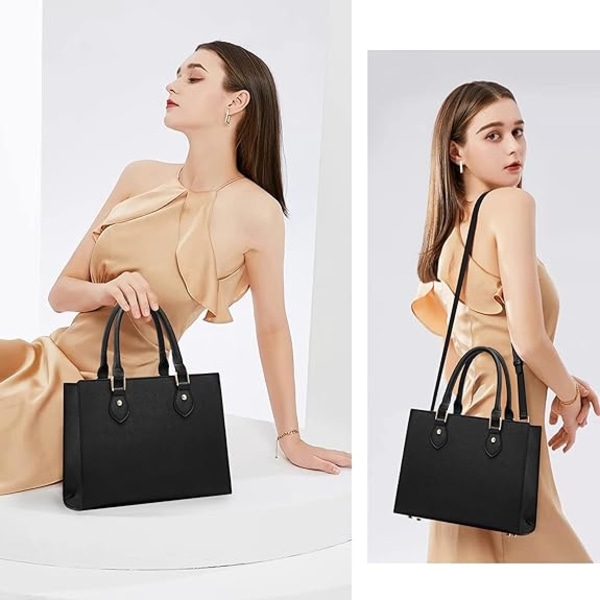 Crossbody-tasker og håndtasker til kvinder PU-læder Tote Top-håndtag Satchel-skuldertasker