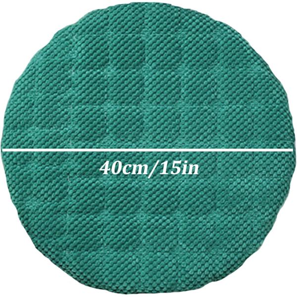 2 stk. runde bistrostol sædehynder, bomuldstråd fortykke skridsikre sædehynder komfortable holdbare store gulvhynder,B,40 * 40cm(2 stk.)