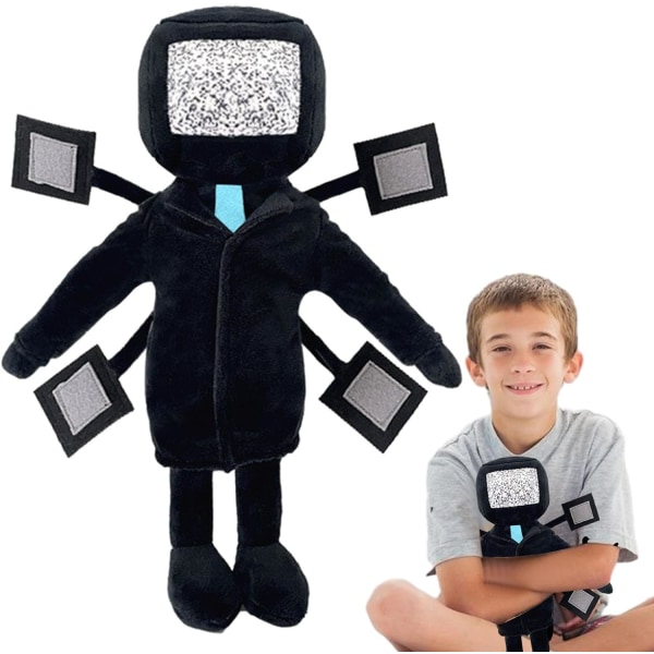 Viisipäinen televisio - Skibidis-WC Pehmo-nukke pehmolelut lelut syntymäpäivä Halloween-lahja kauhupeli pehmo-nukke