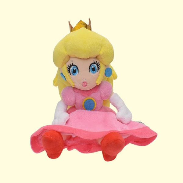26cm Princess Peach Plys Legetøj Princess Daisy Plysdyr Super Mario Dukke Legetøj Gaver til Børn (Princess Peach)