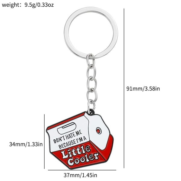 5 Pcs Enamel Keychain Socially Awkward Keyring For Women Men Gifts Purse Bag Accessories