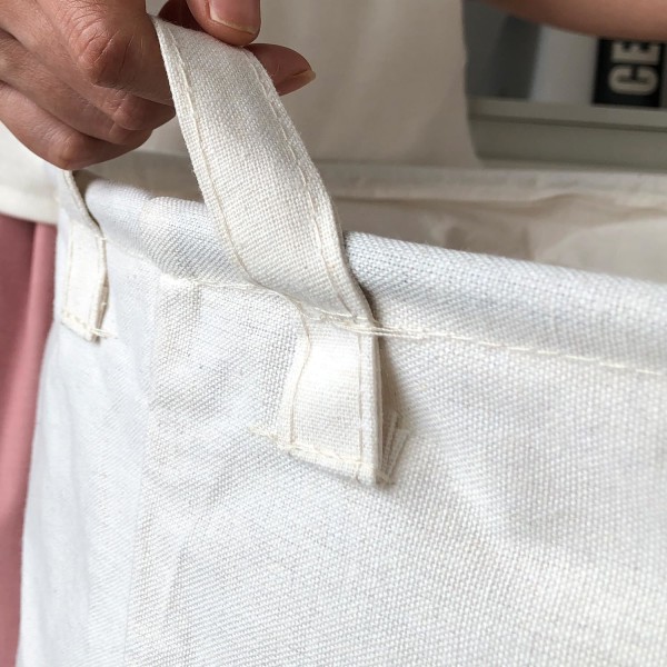 Leksaksförvaringsbehållare, stor, lätt hopfällbar canvas tvättkorg för förvaring av leksaker, smutsiga kläder, för sovsalar, barnrum, badrum (lejon)