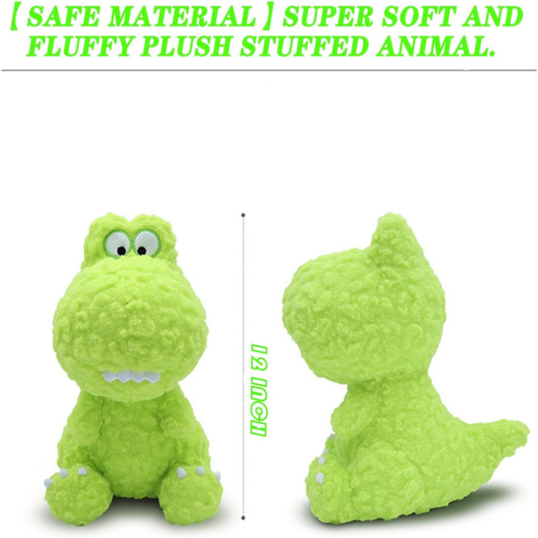 Dinosaur Gosedjur Dockor, Söta Dinosaur Plyschleksaker, Mjuk Plysch Gosedjur Dino Plushie, för Barn Pojkar Flickor Barns Födelsedag