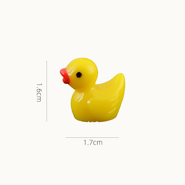 Miniatyyri-Ankat Hartsista 100 kpl, Pienet Ankat, Miniatyyri-Ankat DIY-Ruukkujen Mikromaiseman Koristeluun