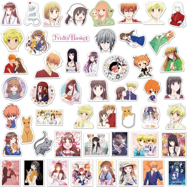 50Pcs Anime Stickers Aesthetic Graffiti Cartoon Decals Vinyl Waterproof Stickers for Laptop Water Bottle Skateboard Phone Luggage Helmet Suitcase