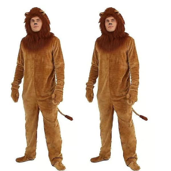 Lejonkostym djurfest barn helkroppstryckta pyjamas_SSDLV_Specialpresent 110cm