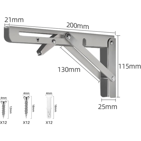 Folding Bracket 30cm,Folding Console Bracket,Folding Shelf Brackets Load