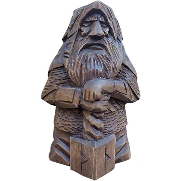 Vikinge Statue Barbar Resin - Vikinge Statue Viking | Figur af den nordiske gud Odin Statue, Vikinge Barbar Statue til havefontæner