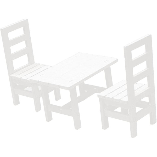1/6 Dockmöbler, Trä Kvadratstolar 3st/Set, Dockhus Matsal Vardagsrumsdekor, 12-tums Dockmöbler Modellleksak, Vit
