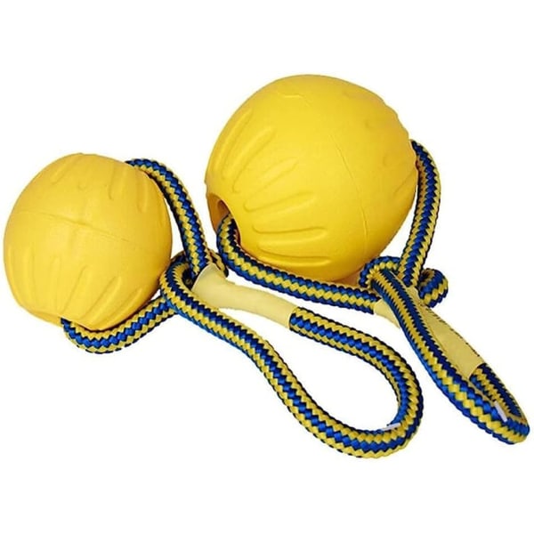 Valp Rolig Träning Boll Tugga Leksaker Spela Hämta Solid med Bärrep Husdjur Hund Leksak/M Kod