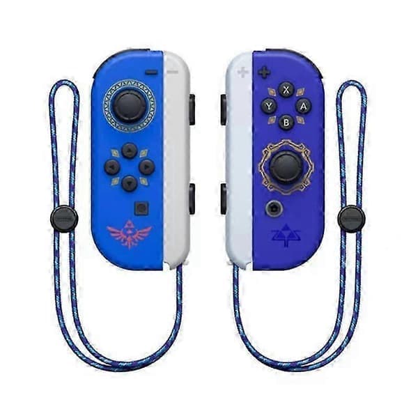 Joycon Wireless Controller for Nintendo Switch, Supports Wake-up Function, Left Right Remote Control with Wrist Strap Pink Green Pink Green