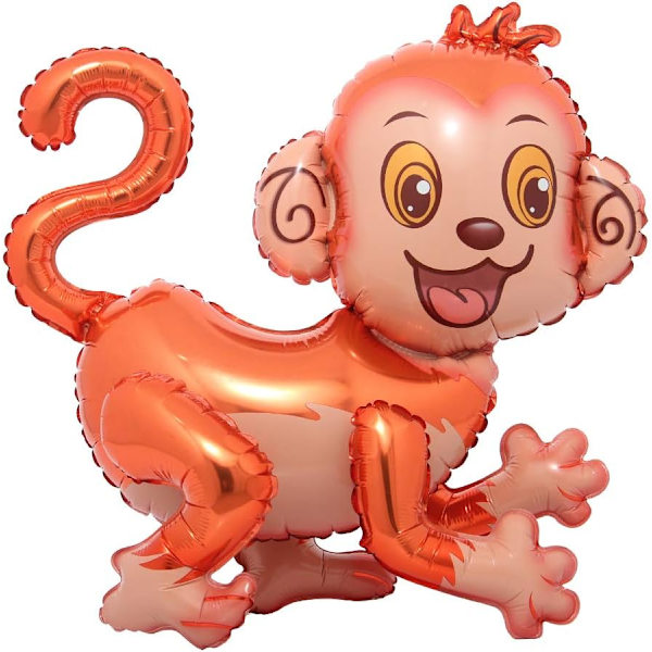 Selvstående sød tegneserie kæmpe hund abe dyr folie ballon glade fødselsdag dekorationer baby shower festartikler,D