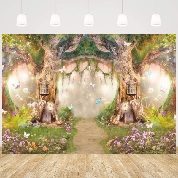 Fantastic Forest Photography Background for Baby Backdrop Spring Backdrop Vinyl Photo Studio Props (7x5FT/2.1x1.5m)