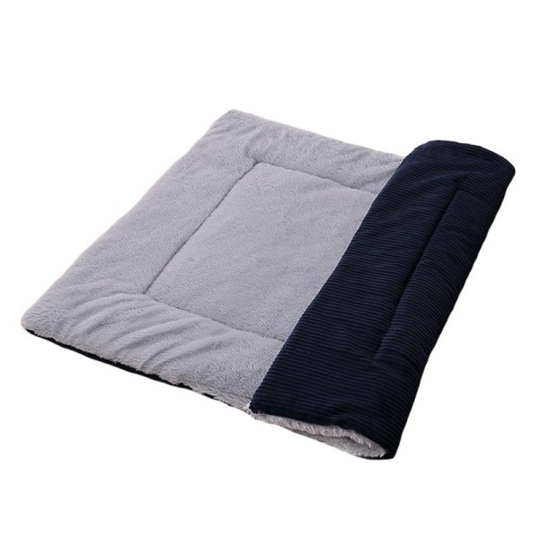 Dog Mattress, Pet Mattress, Dog Blanket (L(90 x 70CM), Wick Dark Blue)