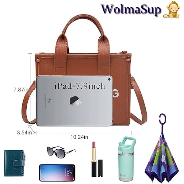 The Tote Bag til kvinder Dupes Mini læder Tote Bag Small Personalized Crossbody håndtasker