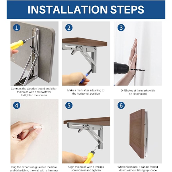 Folding Bracket 30cm,Folding Console Bracket,Folding Shelf Brackets Load