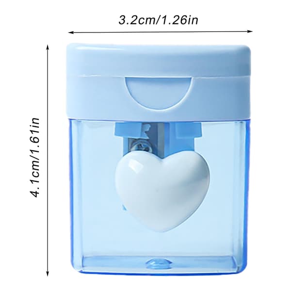 Pencil Sharpener for School and Crafts - An Efficient, Smooth, Durable, and Portable Desk Accessory (Blue) blue