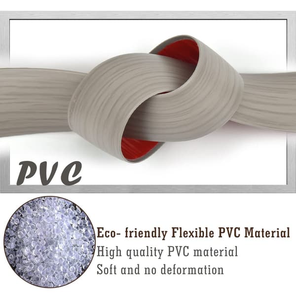 2m*4cm Self-Adhesive Transition Profile, Grey Threshold Transition Strip, Floor Trim Compatible for Covering Gaps Between Laminate, Wood