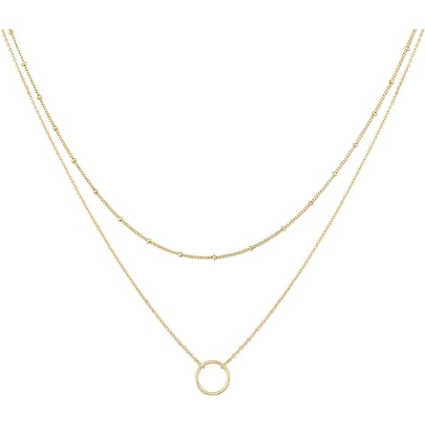 Layered Heart Halsband Pendel Handgjorda 18k guldpläterade läckra guld Choker Arrow Bar Layering Långt halsband för kvinnor