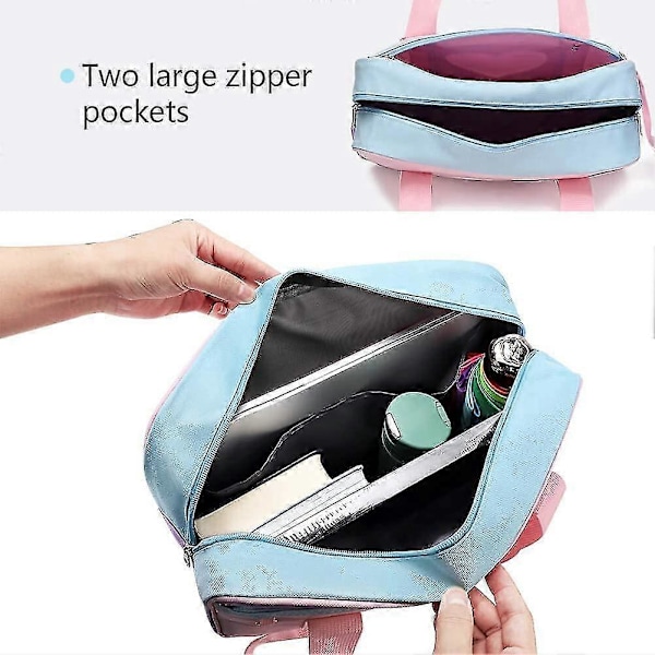Kawaii Ita Väska Japansk Skolväska Söt Tygväska Stor Axelväska Anime Hjärta Plånbok (Slumpmässigt märke) Off-white