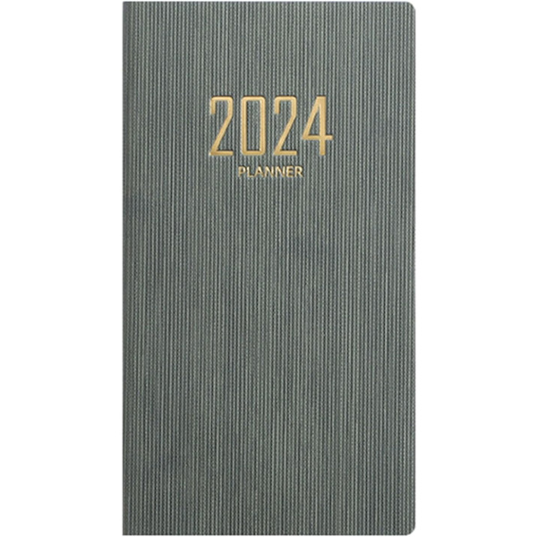 2024 Planerare A6 Planerare Notebook Konstläderomslag Tjockt Mjukt Skrivande 2024 Agenda Notebook för Hemmakontor Skola, MÖRKGRÖN, 2st