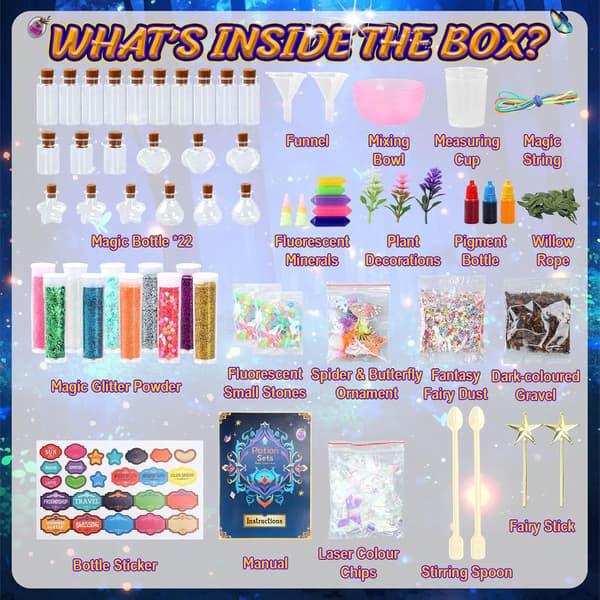 Kids Magic Potion DIY Toy Set - Creative Fun Craft & Science Mixing Experiment Kit for Kids