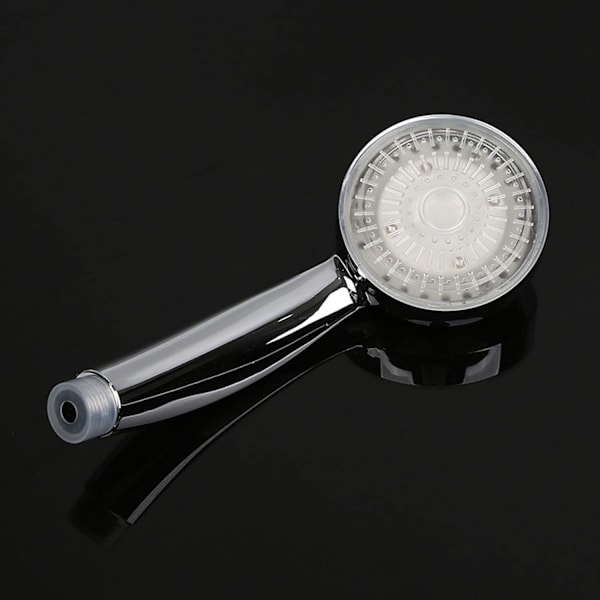 LED-dusch, duschhuvud, färgduschhuvud, LED-handdusch, 7 färger automatisk växling, universell, krom