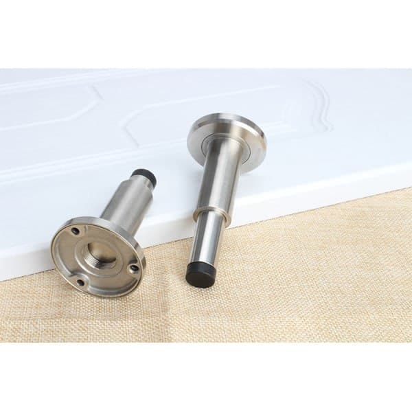 Adjustable Stainless Steel Door Stop Extra Casting + Rubber Stop Wall Mounted Built-in Door Stop