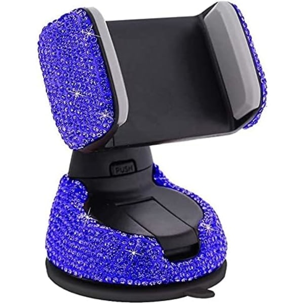 Biltelefonhållare Rhinestone Universal telefonhållare 360 ​​graders justerbar telefonhållare Instrumentbräda Luftfläkt Navigation Bil