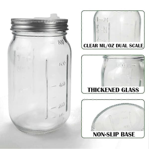 32 Oz Mason Jar Fermentation Kit, Fermentation Jar, Fermentation Lid, Fermentation Weights and Air Lock