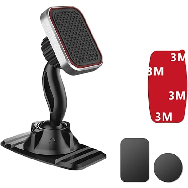 Bilholder Magnetisk Telefonholder Bilmontering 360° Rotation Instrumentbræt Sug Universal Bilnavigation Kropsmontering Biltilbehør