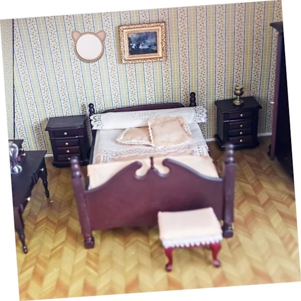 2 st Miniatyrdocka Sminkdocka Toalett Tillbehör Badkar Miniatyr Leksakshus Prydnad Litet Hus Verktyg Dekor
