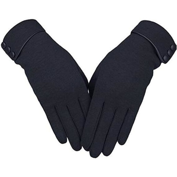 Windproof Thick Lined Touch Screen Phone Gloves for Women Lady Lady Winter Warm Gloves,A