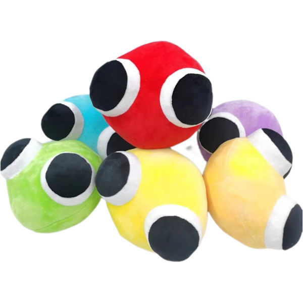 Rainbow-Friends Chapter Chapter 2 Cyan ja Yellow Plush-lelu, Lookies Plush-sarja Dinosaurus Plush-lelut-Ruohovihreä