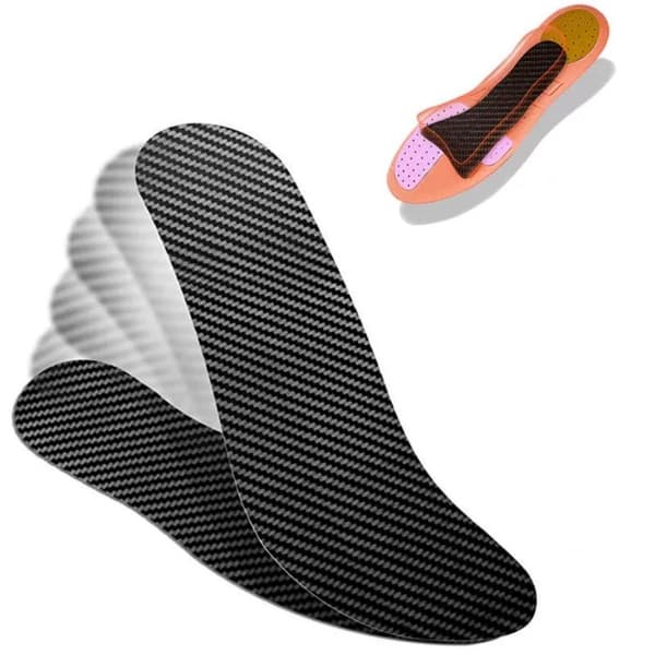 Kulfiber indersål til mænd løbesport fodindlæg åndbar 36 Code 23CM
