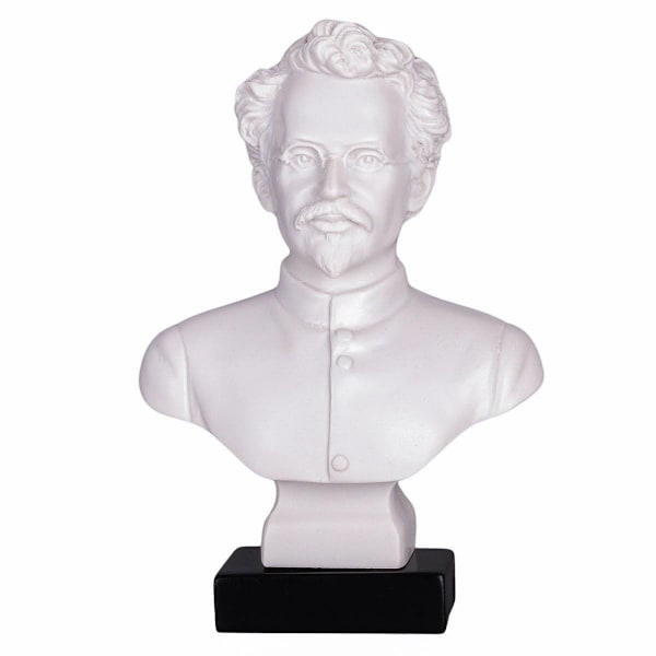 Marmor buste statue skulptur Sovjet Rusland Sovjet kommunist Leon Trotsky 16 cm white 16 cm