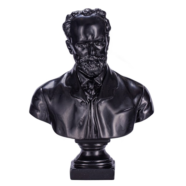 Sten buste statue skulptur Russisk komponist Pyotr Tchaikovsky 19,5 cm black 19.5 cm