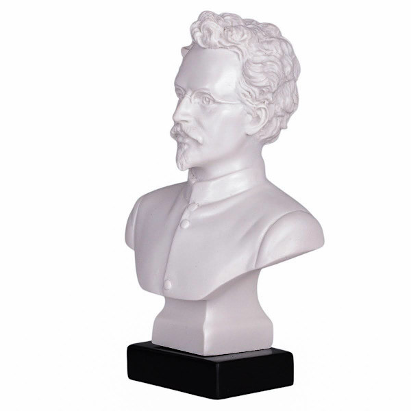 Marmor buste statue skulptur Sovjet Rusland Sovjet kommunist Leon Trotsky 16 cm white 16 cm