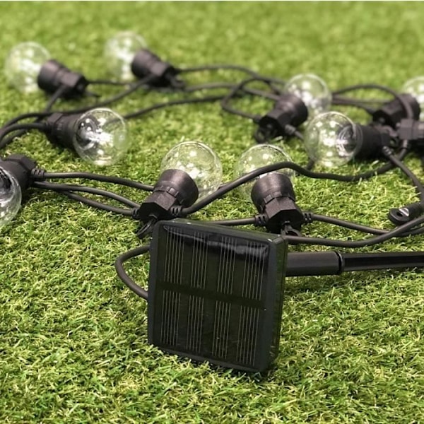 LUMIJARDIN Solkrans 10 LED-glödlampor - Varm vit - Festklart solceller