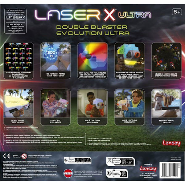 Laserspel - LANSAY - 87552 - Laser X - Double Blaster Evolution Ultra
