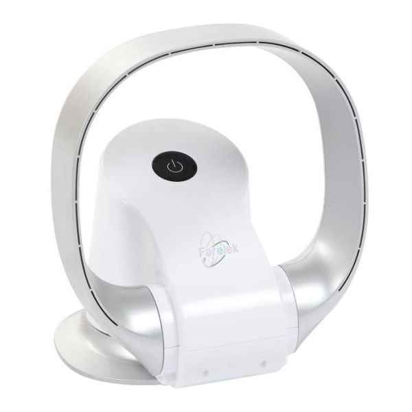 Silent -Air Ring - Fan att installera utan blek 26W mycket tyst vit och silver