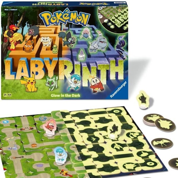 Ravensburger  Klassiskt brädspel  Pokémon labyrint  Brädspel  Pusselspel  Barn och familj  Åldrar 7  Blandat  22705