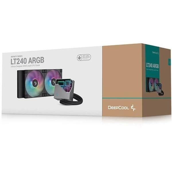 DeepCool LT240 Processor Allt-i-ett Vätskekylare 12cm Svart 1 st