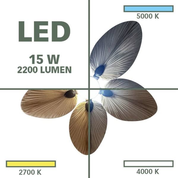 Takfläkt - FARELEK - Makani 132 cm - 18W LED