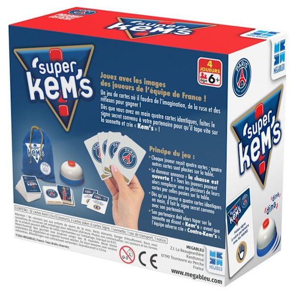 Super Kems Paris Saint-Germain - Brädspel - MEGABLEU - Ålder 6+